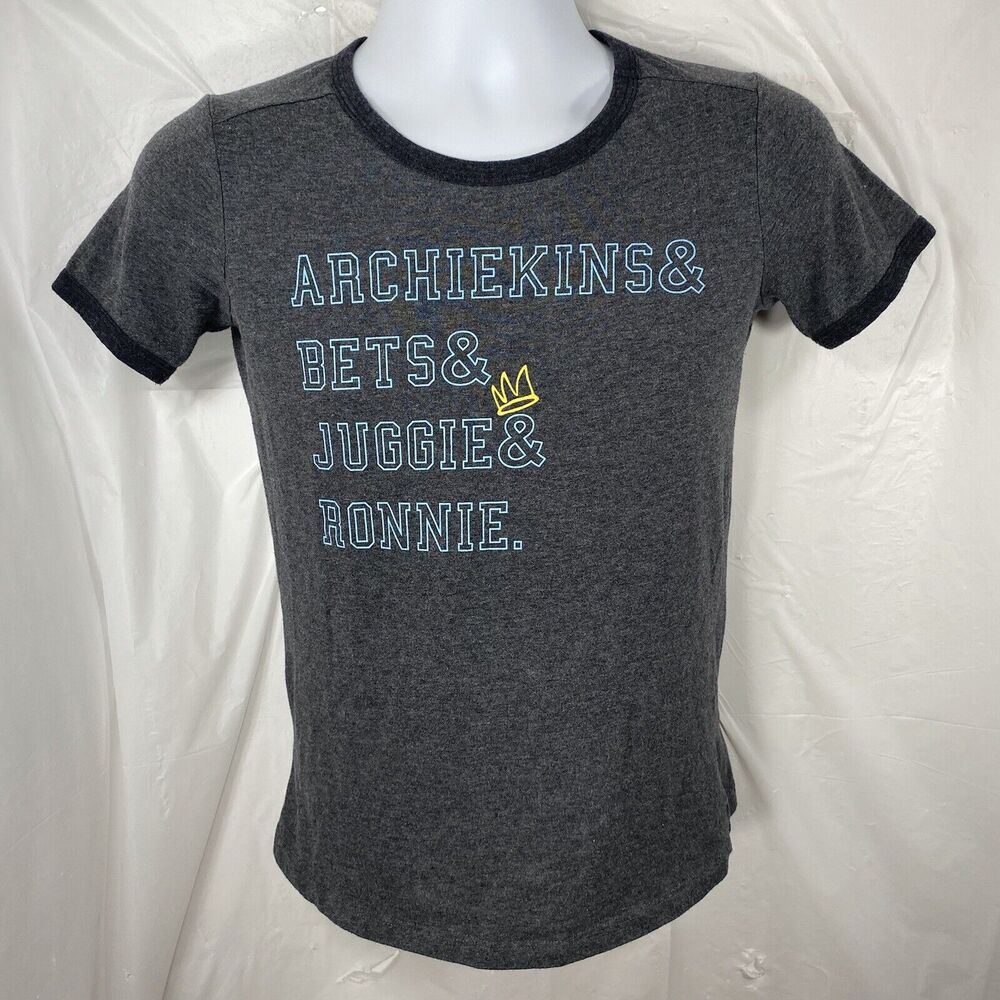 Riverdale Women's Small Cast Name List Graphic T Shirt Short Sleeve Ringer Tee